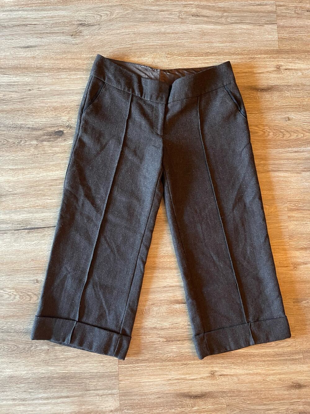 Studio Y Tweed Wide Leg Capris 35” Waist - L